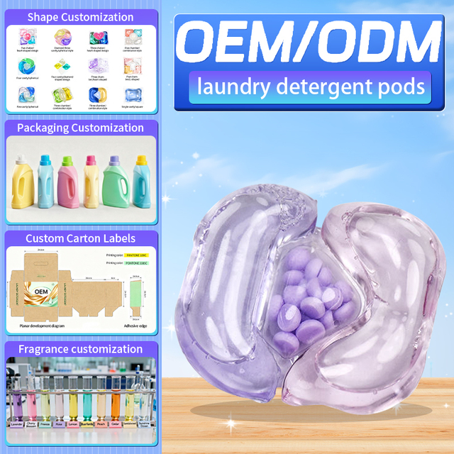 10g Eco-Friendly Solid 3-in-1 Pods Long-Lasting Scent Booster Detergent Capsules for Apparel & Clothes Cleaning Products