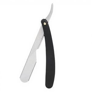 Maquinilla de Afeitar Plegable de Seguridad con Hoja Única de Acero Inoxidable, Mango de Plástico y Madera, Afeitadora Profesional para Hombres - Product Image 3