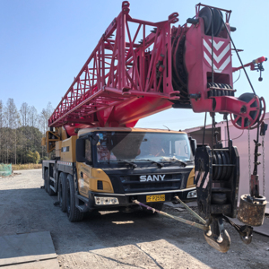 Grue de chantier SAN d'occasion 2021, 80t STC2200 STC800E5 STC550T5 STC250H 50 tonnes avec moteur, boîte de vitesses et moteur électrique - Product Image 1