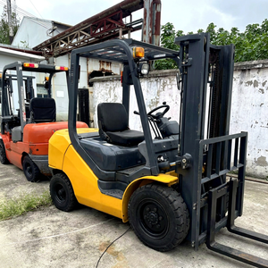 <b>Used</b> Komatsu FD30 FD50 3 Ton Japanese Diesel Forklift 2018 4500mm Lifting Height 4WD Solid Tire 6 Months Warranty Certified Sale - Product Image 1