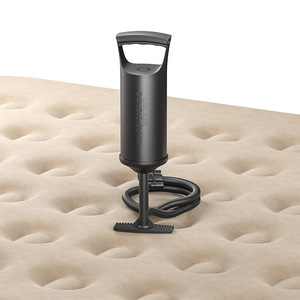 Manual Air <b>Pump</b> For Inflatable Beds Beach Balls Swimming Rings Toys With Valve <b>Adapter</b> Black Plastic Hand <b>Pump</b> - Product Image 1