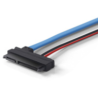 Lingable 30CM Serial ATA 22Pin 13Pin Cable convertidor Slimline SATA Cable Adaptador 7 + 15 hembra 7 + 6 Cable conector hembra Cables