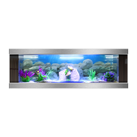 Aquarium rectangulaire en verre écologique 100L Haiqing à suspendre pour salon – Idéal pour l'élevage – Offre spéciale