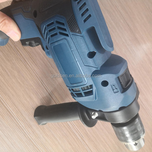 Perceuse à percussion industrielle jaune à vitesse variable 110 V/220 V 13 mm 750 W avec fonction inversée, perceuse professionnelle - Product Image 6