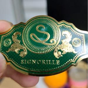 Nhà Máy OEM Sẵn Sàng Để Tàu Hỗ Trợ Tùy Chỉnh Mã Màu Xanh Lá Cây Tem Nhãn Dán Nhãn Ống Giấy Xì gà Ban Nhạc Nhãn - Product Image 2