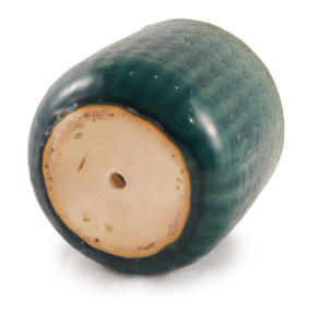 Pot de fleurs moderne en céramique émaillée avec trou de drainage et soucoupe, pour utilisation au sol, intérieur/extérieur, design cylindrique pour plantes succulentes, orchidées et fleurs - Product Image 6