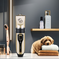 Kit de toilettage pour chiens rechargeable professionnel NPET, tondeuses à poils pour animaux de compagnie avec lames en acier inoxydable, silencieuses et durables pour chiens et chats