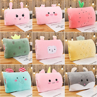 Cartoon dieren knuffel kussen handwarmer met PP katoenen vulling voor meisjes, winter slaap hamster