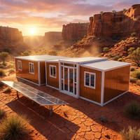 Maison mobile modulaire de haute qualité en structure acier de 40 pieds, préfabriquée, portable, extensible, pour appartement, bureau ou logement secondaire