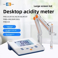Aisaisi Rex PH-25-3C-3E-2F pH-mètre de bureau portable pour laboratoire, testeur d'acidité et de base avec précision de 0,01/0,001 pH