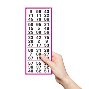 Bingo Game Cards Paper <b>Sheets</b> Funny Calling Tickets Board Number Party <b>Sheet</b> Interactive Deck Blank Printable Numbers - Product Image 5