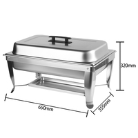 Matériel de Traiteur Haut de Gamme pour Hôtellerie et Mariages, Ensemble Buffet Chafing Dish/Réchaud Professionnel pour Événements Commerciaux et Sociaux