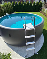 Piscine gonflable en PVC à structure Drop Stitch personnalisée, usage commercial et résidentiel, pour spa et piscine de jardin