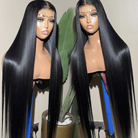 Perruques frontales en dentelle HD 13x4 sans colle, en cheveux humains vierges Remy pré-épilés, cheveux vietnamiens bruts, vente en gros