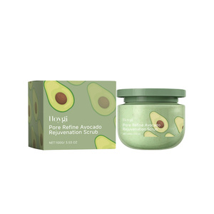 Hoygi Avocado gelato doccia Scrub per tutto il corpo esfoliante forma di sale con caffè vitamina C Aloe Vera rinfrescante per il corpo - Product Image 1