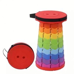 Taburete Plegable Retráctil con Diseño Telescópico y Altura Ajustable para Viajes, Hogar y Uso en Exteriores - Product Image 3