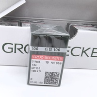 100 Pièces/Boîte Aiguilles Industrielles GROZ-BECKERT DP*5 DPX5 135X5 pour Machine à Coudre Double Aiguille, Pièces Détachées d'Usine de Bonne Qualité