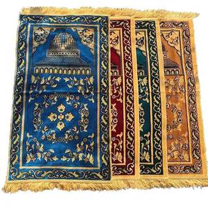 Alfombra de Oración Musulmana Royal Sejadah Janamaz - Elegante Alfombra Floral con Aspecto de Lana, Lavable, Apta para Uso en el Hogar y Camping - Product Image 3