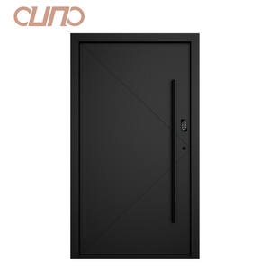 Porte d'entrée résidentielle moderne en aluminium OUNA avec fonction antivol, design américain, entrée principale pour villa - Product Image 1