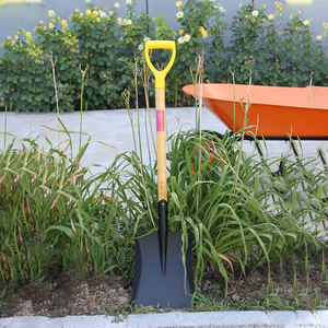 Verkauf Landwirtschaftsgeräte Maßgefertigte Garten-Stahlschaufel mit Langem Holzgriff Quadratische Schaufel China Fabrik - Product Image 6