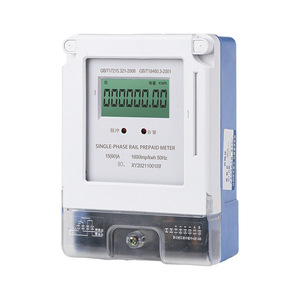 Single Phase Rail Prepaid Meter 15(60)A LCD Display 50Hz Electronic Energy Meter With Card Insertion - Product Image 2