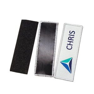 Hot Cắt Cho Velcro Làm Việc Áo Sơ Mi Tên Vá Tùy Chỉnh Polyester Sắt Trên In Tên Huy Hiệu Móc & Vòng Lặp Dệt Các Bản Vá Lỗi Cho Hat Sử Dụng - Product Image 5