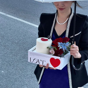 Bolsas de papel de pvc transparente para flores, bolsa de transporte de regalo con <span class=keywords><strong>arreglo</strong></span> <span class=keywords><strong>floral</strong></span>, rectangular, transparente, ramo de cartón, <span class=keywords><strong>caja</strong></span> de transporte para pasteles y frutas - Product Image 3