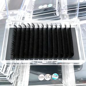 ถาดต่อขนตาแบบพรีเมียม รุ่น Volume Soft Silk Lash Tray Extensions CC D Cashmere Matte Black สำหรับต่อขนตา - Product Image 3