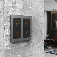Panneau d'interrupteurs muraux intelligents pour maison connectée Modbus RS485, 1 à 8 boutons poussoirs tactiles, 12V DC, en aluminium, pour projets hôteliers intelligents