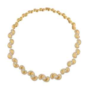 Moissanite 925 <b>Silver</b> <b>Choker</b> Necklace Gold Tone Pave Style Elegant Wedding Engagement Jewelry Gift for Her Fashion Design - Product Image 3