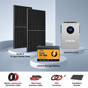 Solar Panels Good Price off Grid Solar Energy <b>System</b> 3kw 5kw 6.2kw 11kw <b>Stacked</b> Solar Power <b>System</b> for Home - Product Image 2
