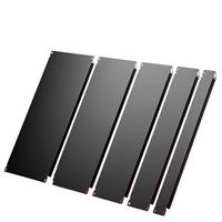 Panneau de remplissage noir 1U, largeur 483 mm, espacement des trous 465 mm, plaque de remplissage pour montage en rack 19 pouces, type solide pour armoire réseau