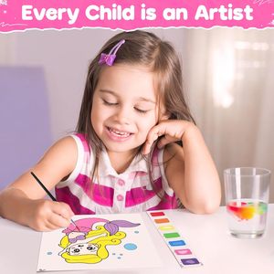 Livres de coloriage à l'eau pour tout-petits, animaux marins, livres de coloriage à l'<span class=keywords><strong>aquarelle</strong></span>, ensemble de livres de coloriage pour enfants, art éducatif - Product Image 2