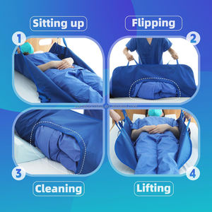 Almohadilla de transferencia de hospital Manta Almohadilla de cama de posicionamiento del paciente con asas Hoja de transferencia multiusos para girar Levantamiento Reutilizable - Product Image 2