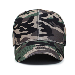 Gorra de Béisbol OEM de 6 Paneles con Logotipo Bordado Personalizado, Patrón de Tela de Algodón Camuflado, Gorras Unisex para Exteriores - Product Image 1