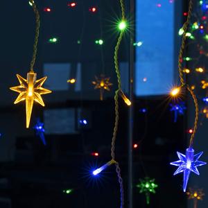 <span class=keywords><strong>ALADINO</strong></span> per interni/esterni LED 100m stringa di luce IP44/65 colorato fiaba gocciolante ghiacciolo feste di natale decorazione stella giardino - Product Image 1