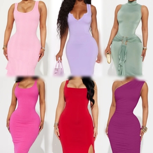 Women's Fashionable Summer Dresses Mixed Styles Polka Dot Lace <b>Printed</b> Bodycon <b>Mini</b> Dress Casual Outfits for Adults - Product Image 6