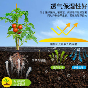 07 Weed Control Cloth 1x1 M Heavy Duty Black For Orchards Fruit <b>Trees</b> - Product Image 4