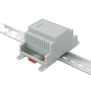 PC material box, din rail electrical box instrument shell plastic power module shell,