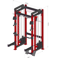 Utilisation commerciale Home Gym Fitness Equipment Squat Rack entraînement musculation acier demi-cages centrale électrique