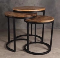 Mesa plegable estilo industrial europeo