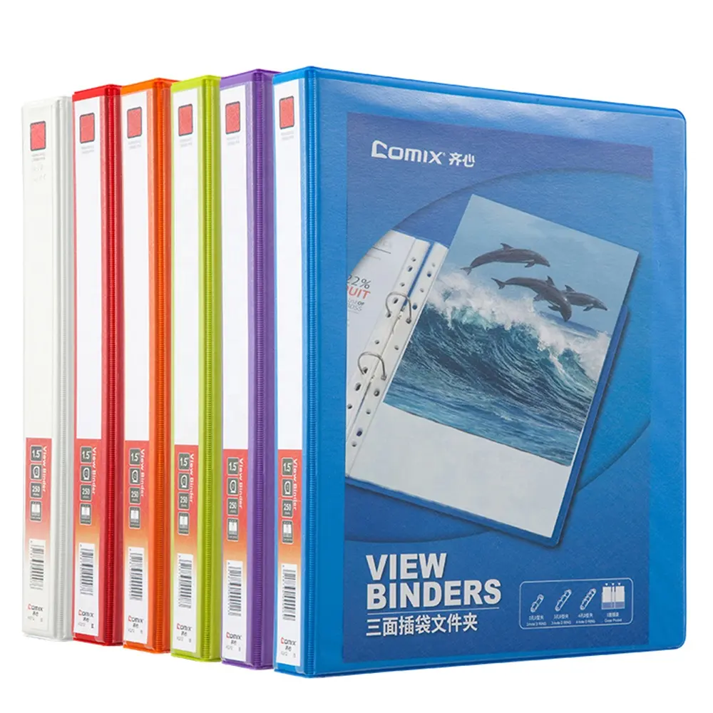Comix View Binder A4 Customized Logo Print L Shape File Folder