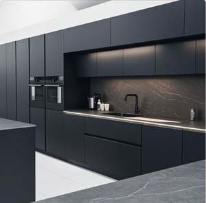 OEM Square Modular Modern Flat Panel Kitchen <b>Cabinet</b> with Customized Storage Mall Faucet and Drawer Basket - Product Image 3