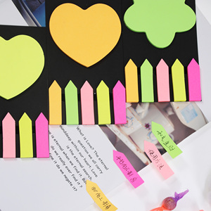 HengXin Sticky Note Set Fluorescent Colors Stationery Memo <b>Pad</b> With Sticky Label Stickers Self-adhesive - Product Image 3