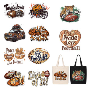 Calcomanías Personalizadas con Diseño de Rugby de Dibujos Animados para Transferencias, Vasos, Tazas, Logotipos, Prensa de Calor, Venta al por Mayor - Product Image 4