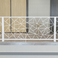 Rampe de balcon en alliage d'aluminium Rampe d'escalier Décoration Simple Moderne Appartement Durable Installation Facile Intérieur Extérieur 5