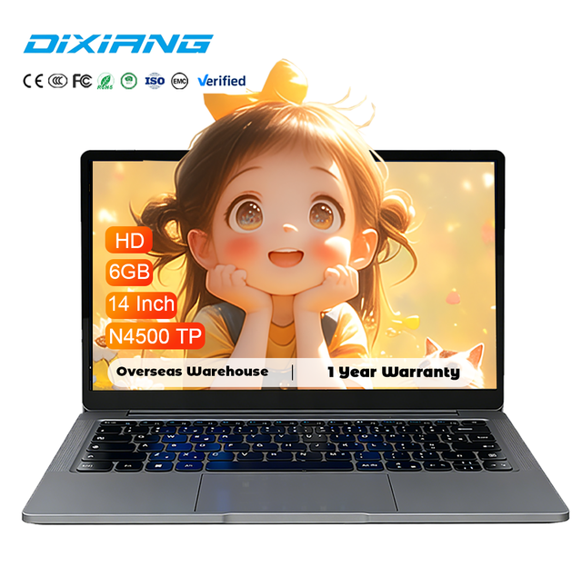 Factory 14 Inch Touch Screen Laptop Intel Celeron N4500 8GB RAM Windows 11 SSD UHD Graphics for Personal Use Notebook Computer