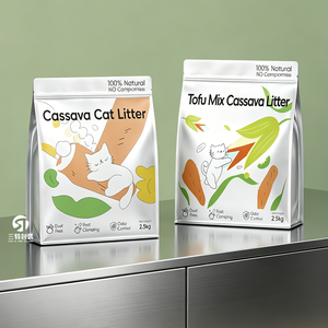 OEM Custom <b>Cat</b> <b>Litter</b> Packaging Bag Large Capacity Flat Bottom Pouch Moisture Proof Nylon Composite Material - Product Image 4