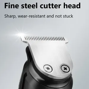 Tondeuse à cheveux tout-en-un pour hommes kit de toilettage barbe rasoir électrique tondeuse pour le corps tondeuse à cheveux visage nez oreille lavable - Product Image 4