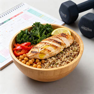 Bol de service en bambou au Design élégant, idéal pour la salade, les fruits, l'acai, les bonbons, pièce maîtresse de décoration de maison et de cuisine, fabriqué à la main - Product Image 2